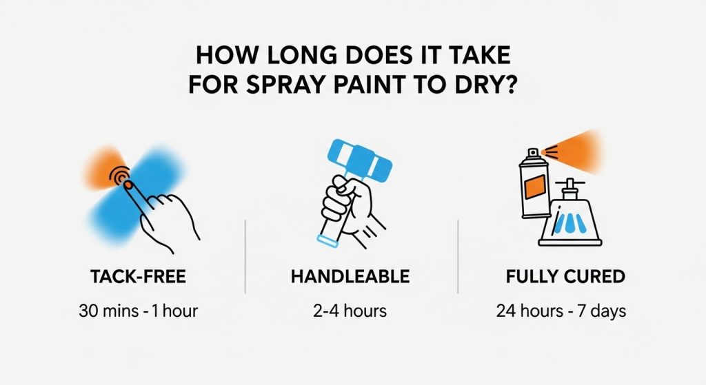 How Long Does It Take for Spray Paint to Dry? 1 How Long Does It Take for Spray Paint to Dry?