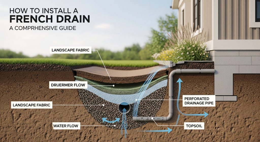 How to Install a French Drain: A Comprehensive Guide 1 How to Install a French Drain: A Comprehensive Guide
