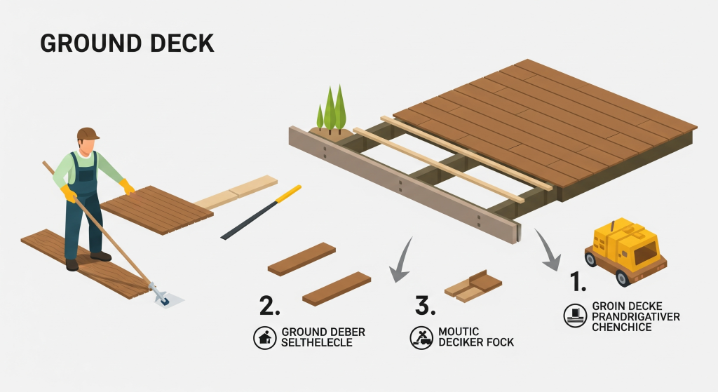 How to Build a Ground Level Deck: A Step-by-Step Guide for DIY Homeowners 1 How to Build a Ground Level Deck